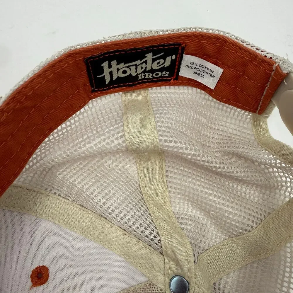 Howler Brothers Hat Men's Electric Standard Adjustable Snapback Orange Mesh